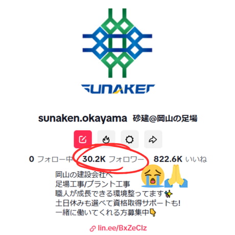 TikTokフォロワー3万人突破😭🙌